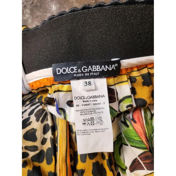 Dolce & Gabbana Leopard and Maiolica Skirt - Picture 5 of 6